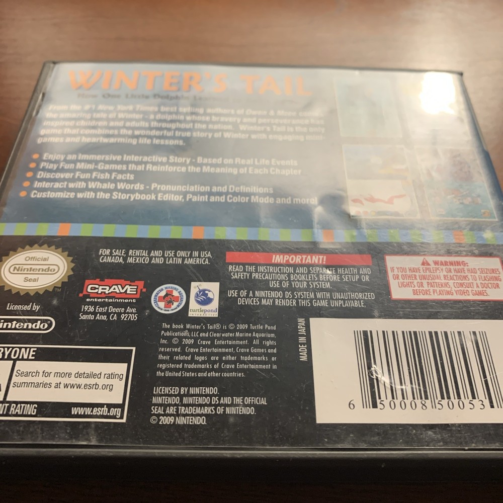 Winter’s Tail - (Nintendo DS) Case ONLY *****NO GAME*****Authentic USA Version