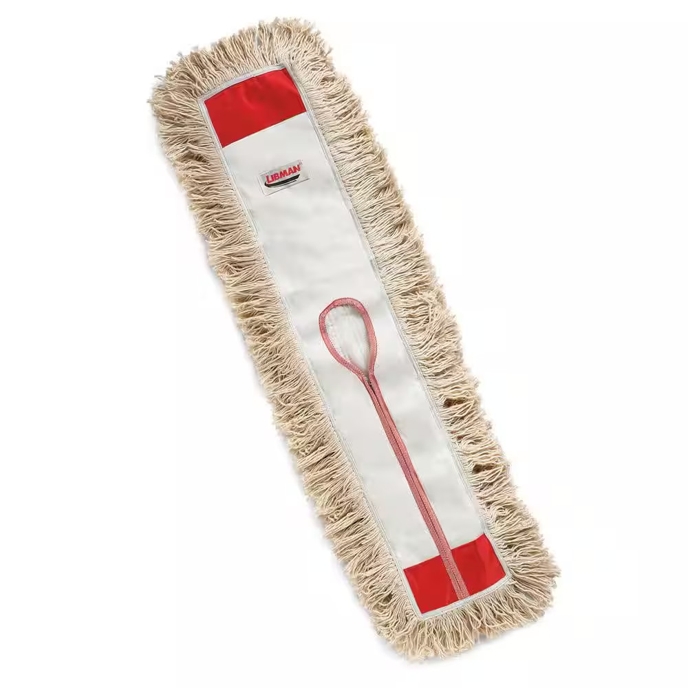 36 In. High Power Cotton Dust Flat Mop Head Refill