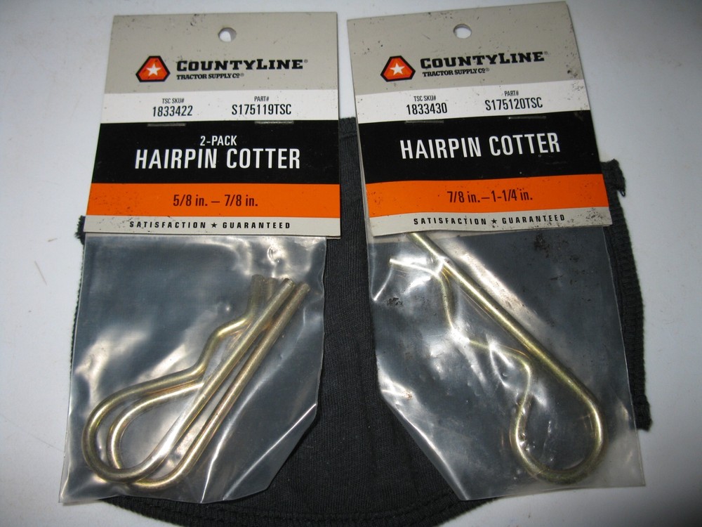 Hairpin Cotter Pins OS in packages 5 items
