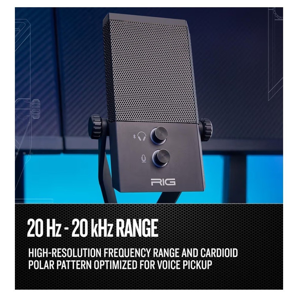 RIG M2 STREAMSTAR PRO HD Wired USB Streaming Microphone MA-1 Low Profile USB Mic
