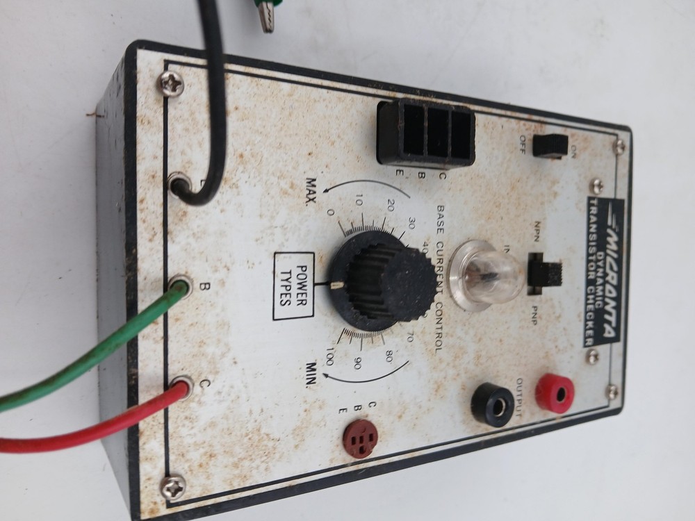 Micronta Dynamic Transistor Checker Vintage Electronic Test Equipment Meter