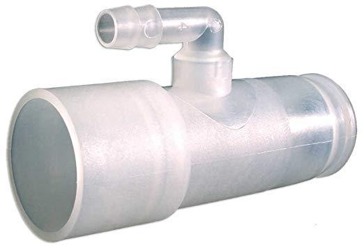 Oxygen Adapter Enrichment Port 22mm X 15mm with 6mm barbed Fits CPAP Tubing Hose