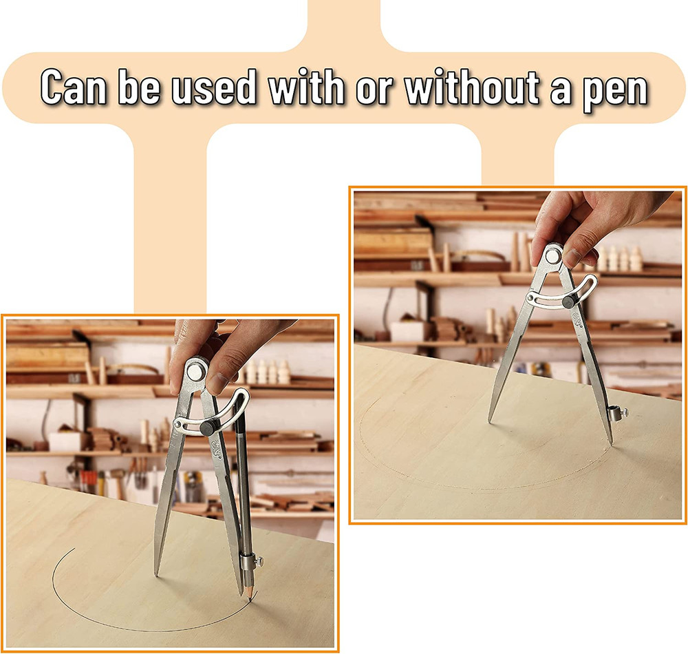 8 Inch Professional Compass for Woodworking