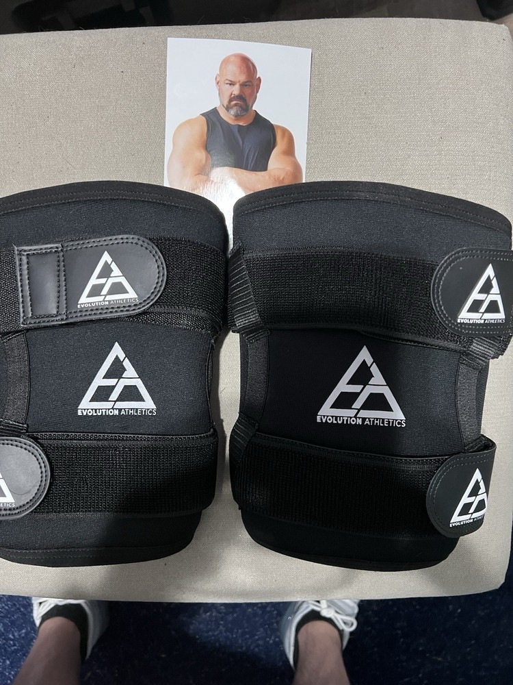 Knee Sleeves. Extreme Power/ Brian Shaw/Evolution Athletics Medium /Black/New