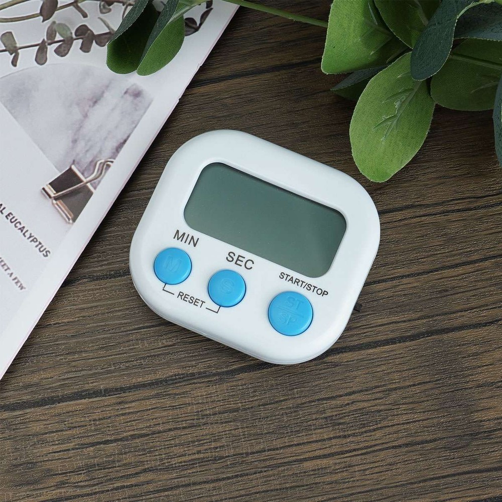 Kitchen Timer Magnetic LCD Digital Countdown Stopwatch With Stand Alarm Clock US