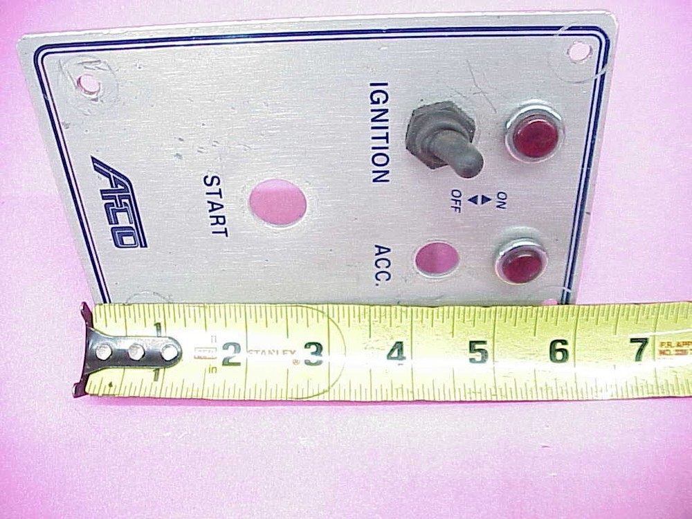 AFCO Ignition Accessory Dash Panel With 1 Toggle Switch