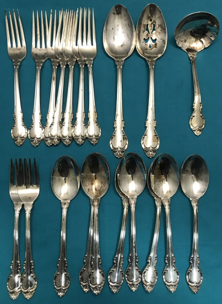 20 Pc SILVER FASHION Silverplated FLATWARE MIX International