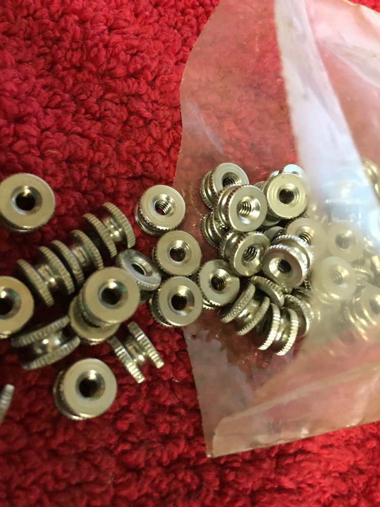 1248 H H SMITH  6/32 THREAD BATTERY NUTS 10 PCS