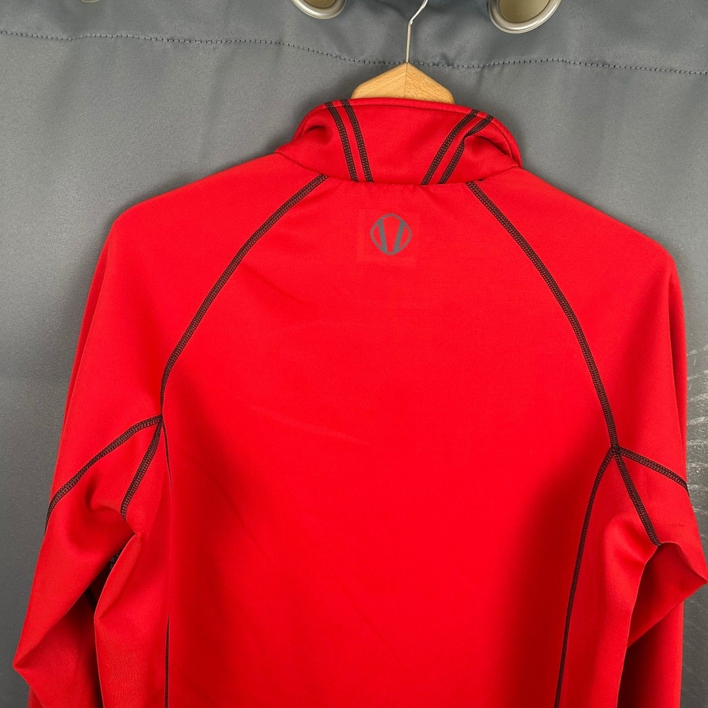 Sunice Mens S77000 Quarter Zip Pullover Red Performance Golf Jacket Medium