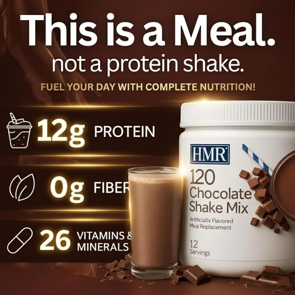 Chocolate meal replacement shake powder for nutrition