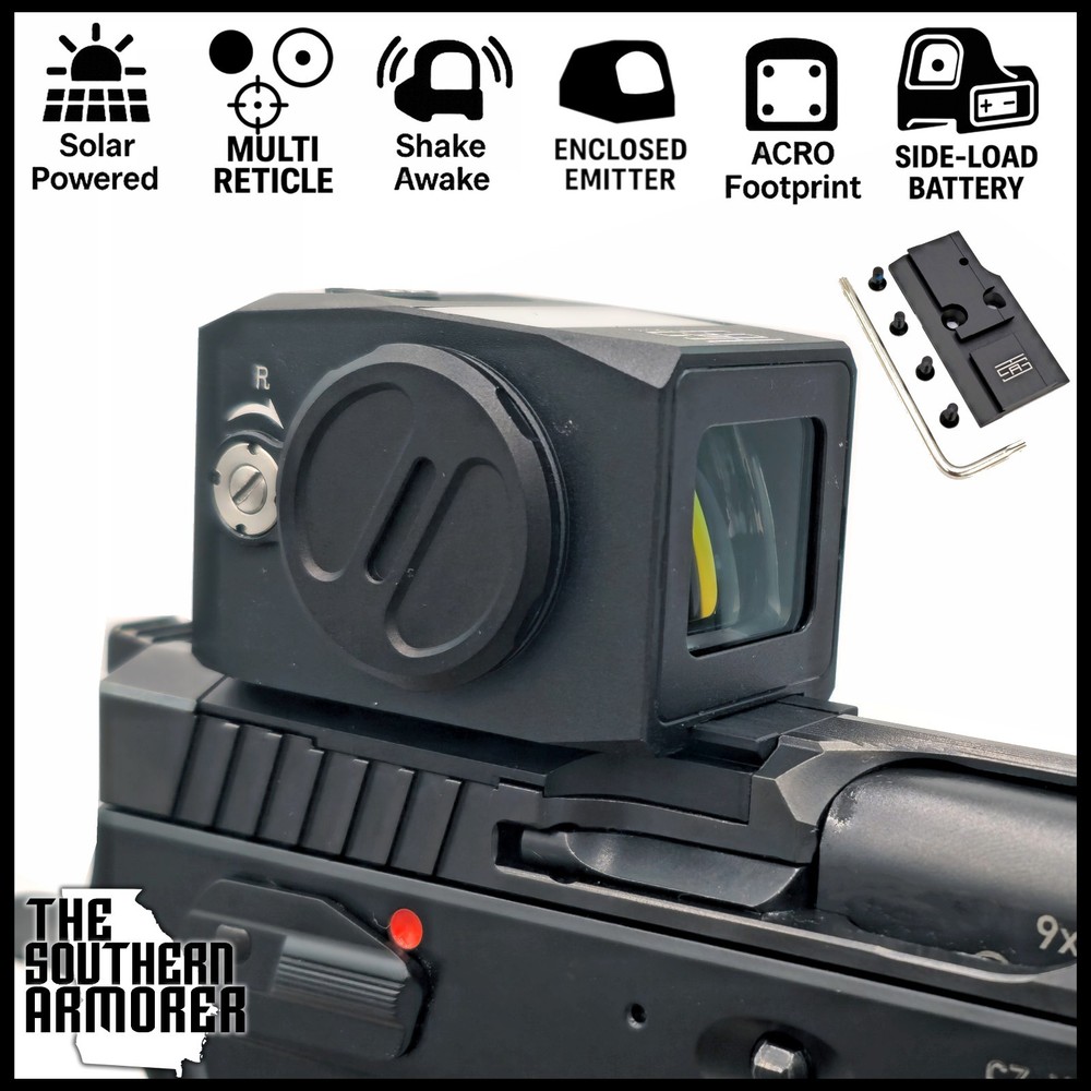Red Dot Shake Awake Solar Multi Reticle – Fits CZ Shadow 2 OR - adapter included
