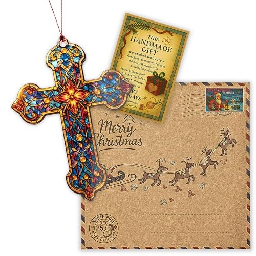 He is Risen Easter Decor – Religious Easter Cross Decoration for Home, Cross2