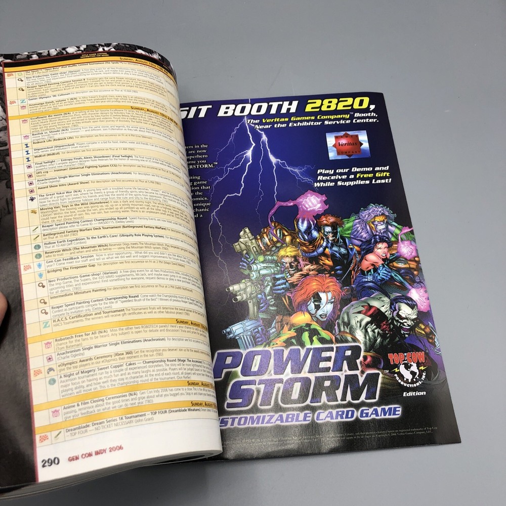 Gen Con 2006 Program Guide Book Gencon