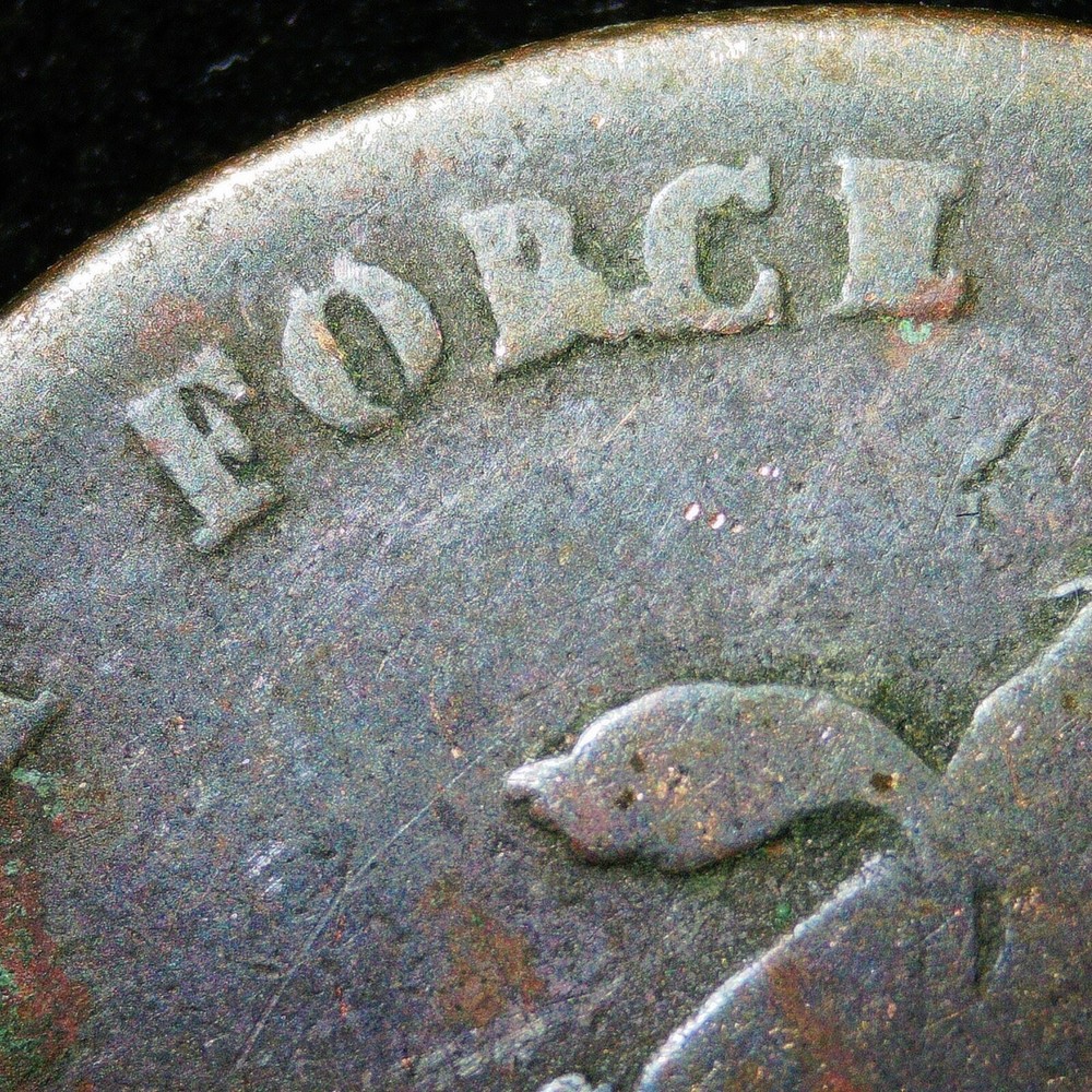 Belgium 2 Centimes 1836, Coin, Filled Die Error, Inv#E959
