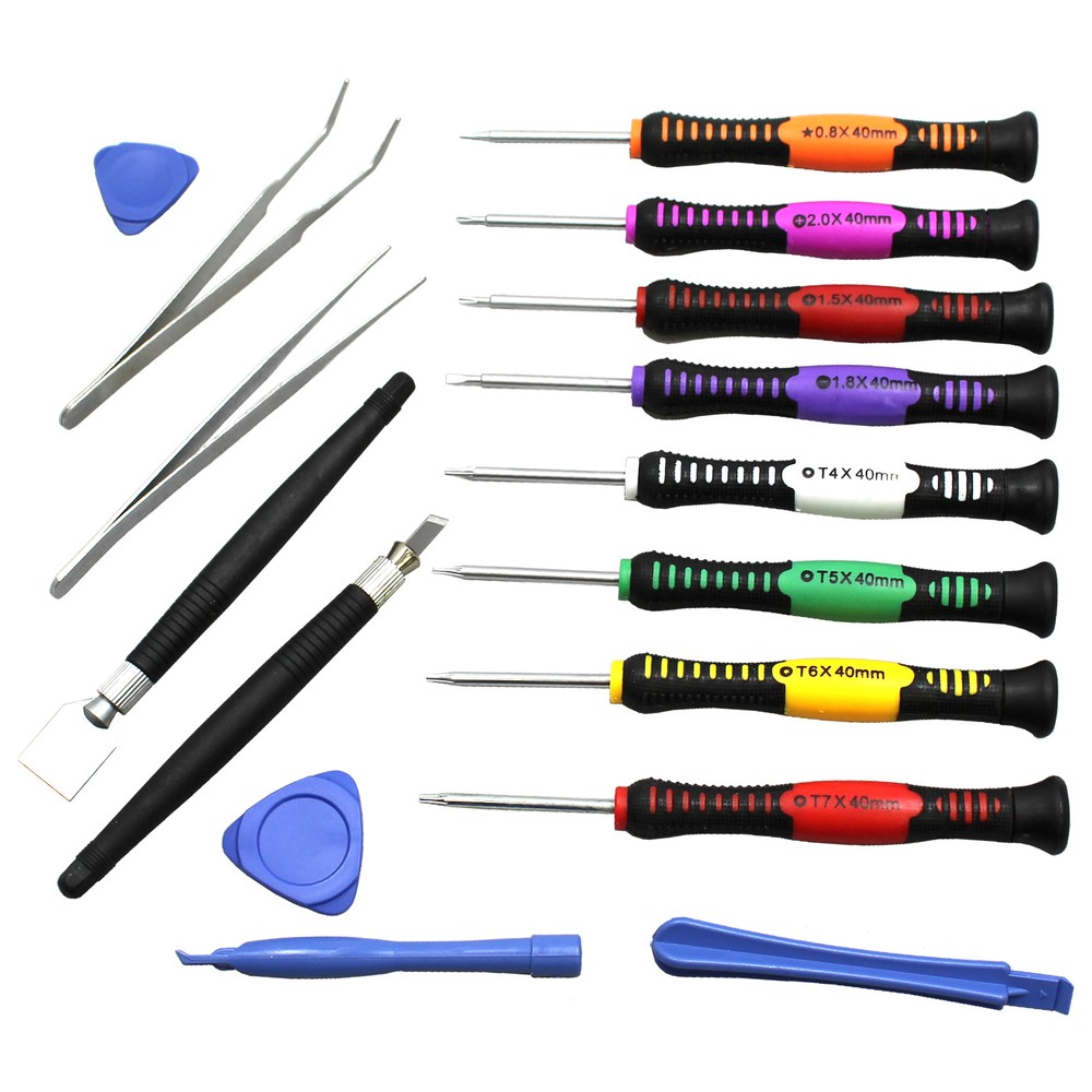 Multi-Bit 16 Screwdriver Set Tool Kit for PC iPad-Tablet Phone Laptop PC
