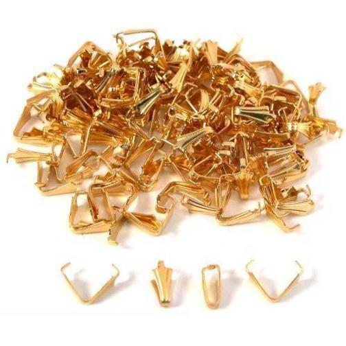 150 Gold Plated Bails 10 x 3.5mm