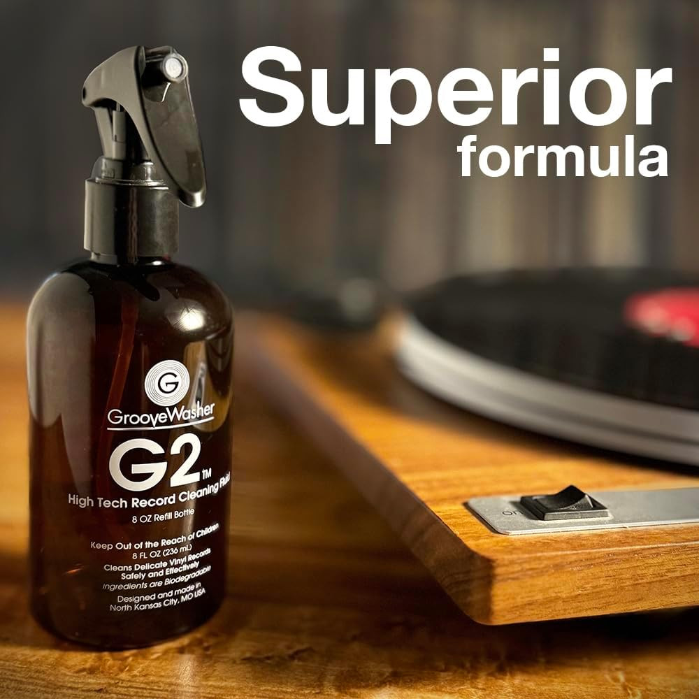 G2 Record Cleaning Fluid Refill Bottle, 8 Fl Oz