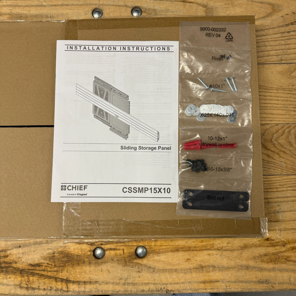 Chief CSSMP15X10 Sliding Component Storage Panel - New in Box