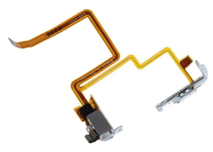 Headphone Audio Jack Flex Cable+Hold Switch Button for iPod Classic 6th 160GB