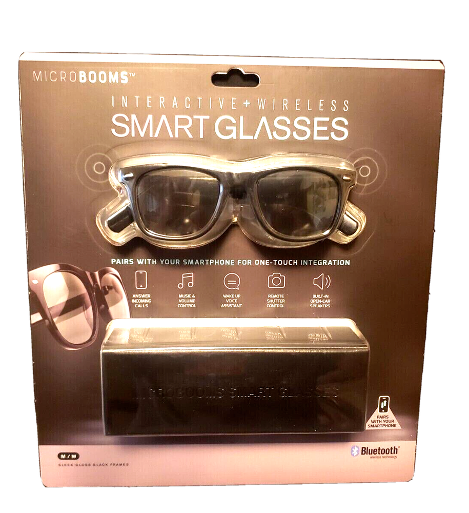 Microbooms Interactive + Wireless Smart Glasses SGB AO4046448 Bluetooth - SEALED