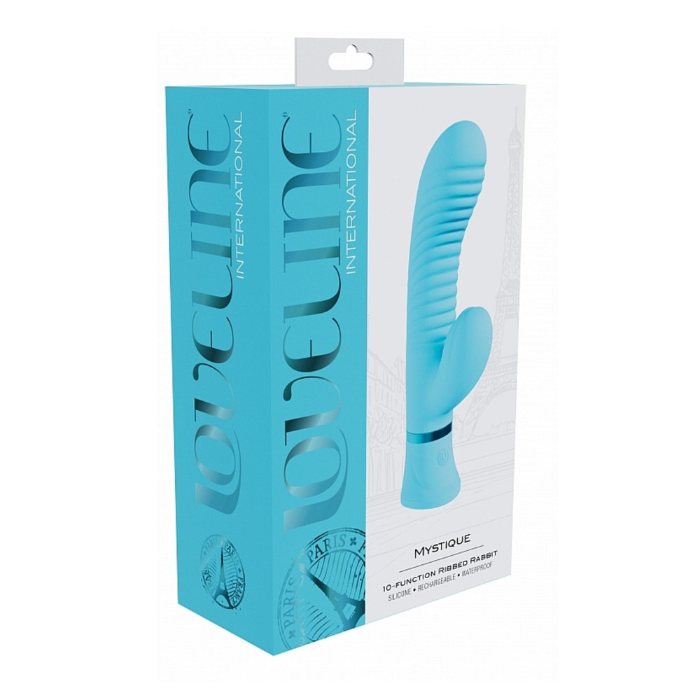 Multi-Function Ribbed Rabbit Vibrator G-spot Clitoris Silicone Stimulator