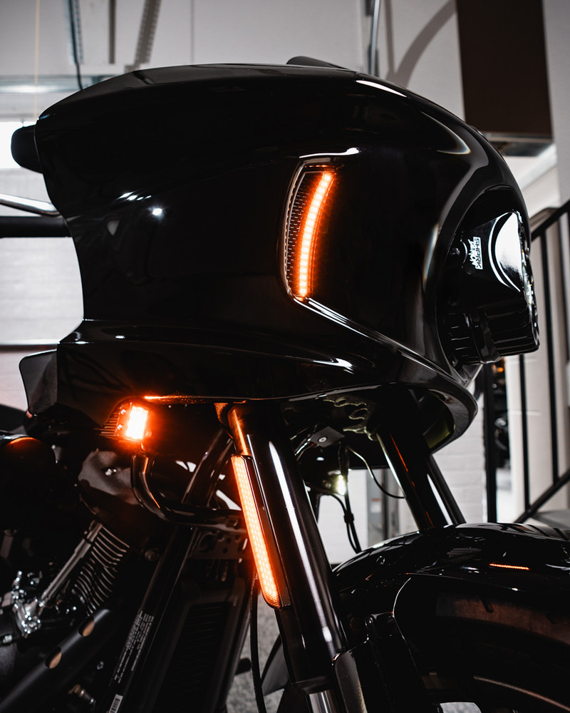 CUSTOM DYNAMICS CD-LRST-VENT-B Fairing Vent Lights Amber/White