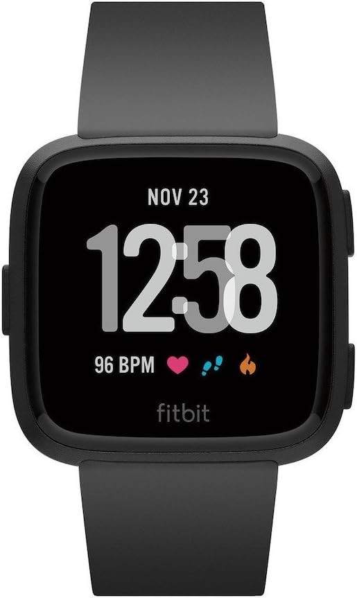 Fitbit Versa Activity Tracker - Black/Black Aluminum - RETAIL