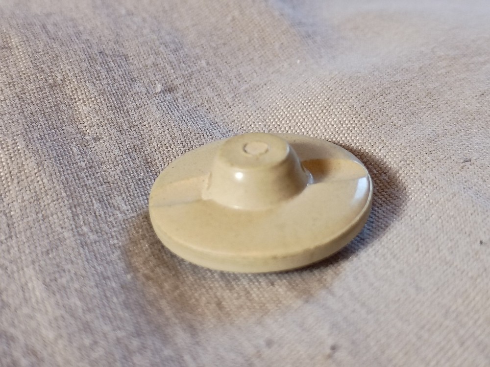 Antique Cameo Portrait Composition Button.