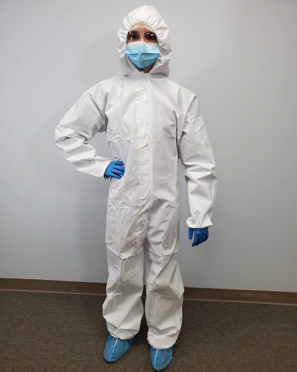 Disposable Coverall with Hood // White // 50pcs per Case