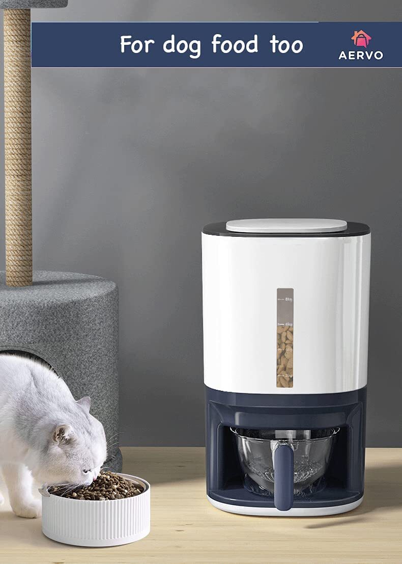 Rice Dispenser - 25 lbs Capacity with Measuring Cup - Airtight Dry Food Storage