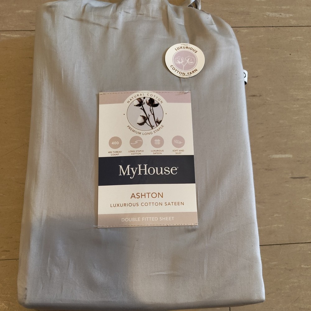 MYHOUSE double bed fitted sheet NEW