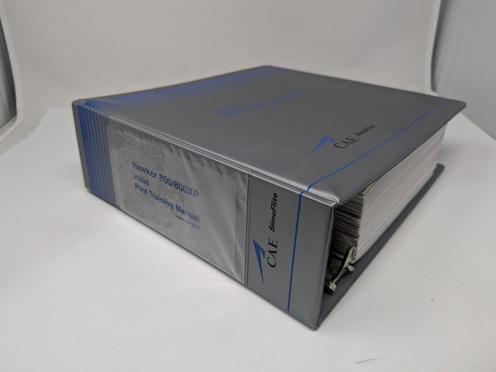 Hawker 800/800XP Initial Pilot Training Manual: reference handbook