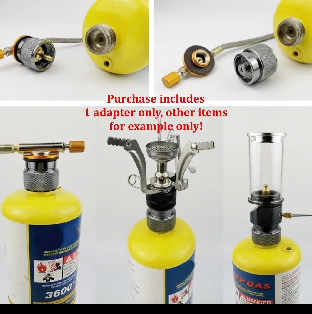 Propane to Butane Adapter Converter Conversion for Camping Stoves Lights Etc