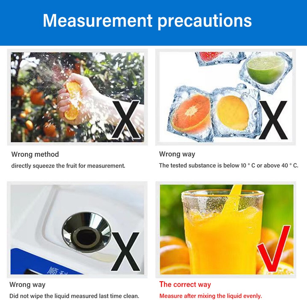 High 0-55% Digital Refractometer Meter Automatic S8S0