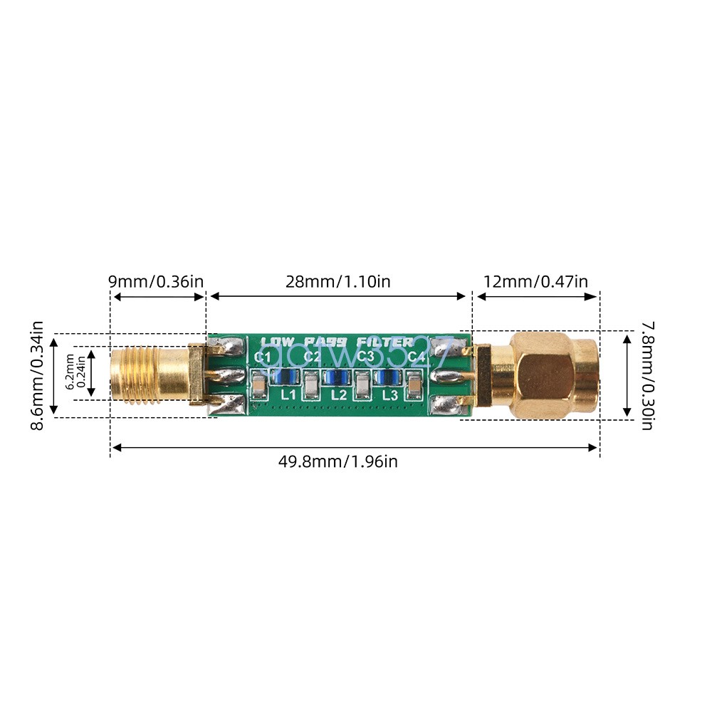 30 MHz LPF Low Pass Filter Module Low Pass Filter for Medium Shortwave Signals