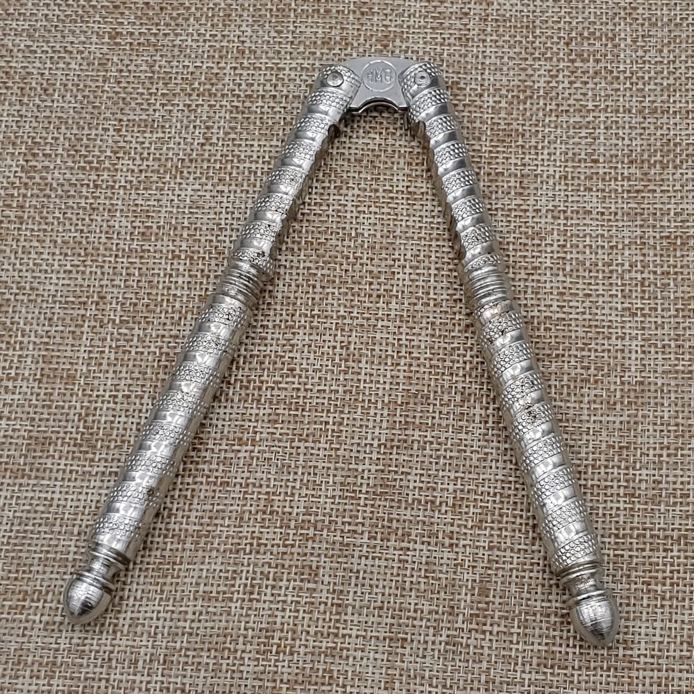 Vintage HMQ Metal Nutcracker Lobster Shell Crab Claw Cracker 5" Mint Condition