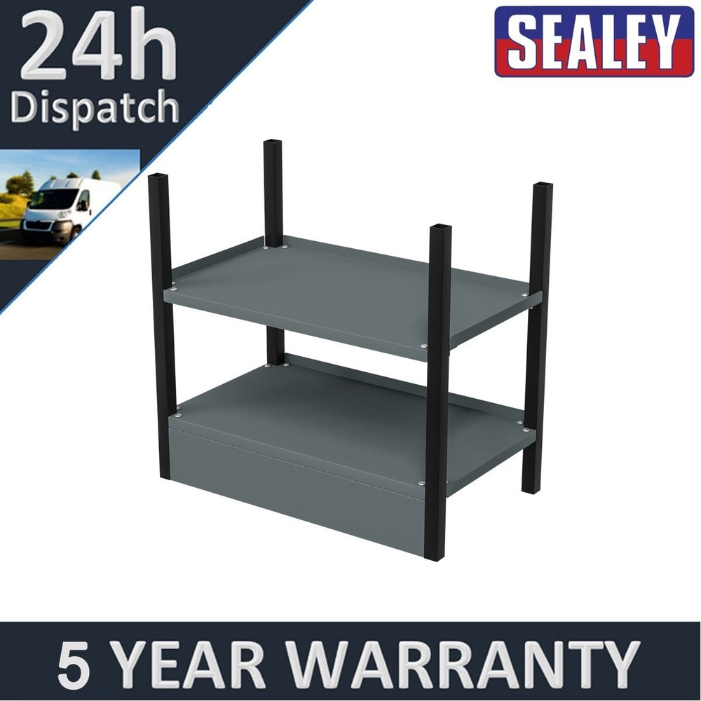 Sealey Modular Storage Base unit 2 Shelves 580mm APMRB1