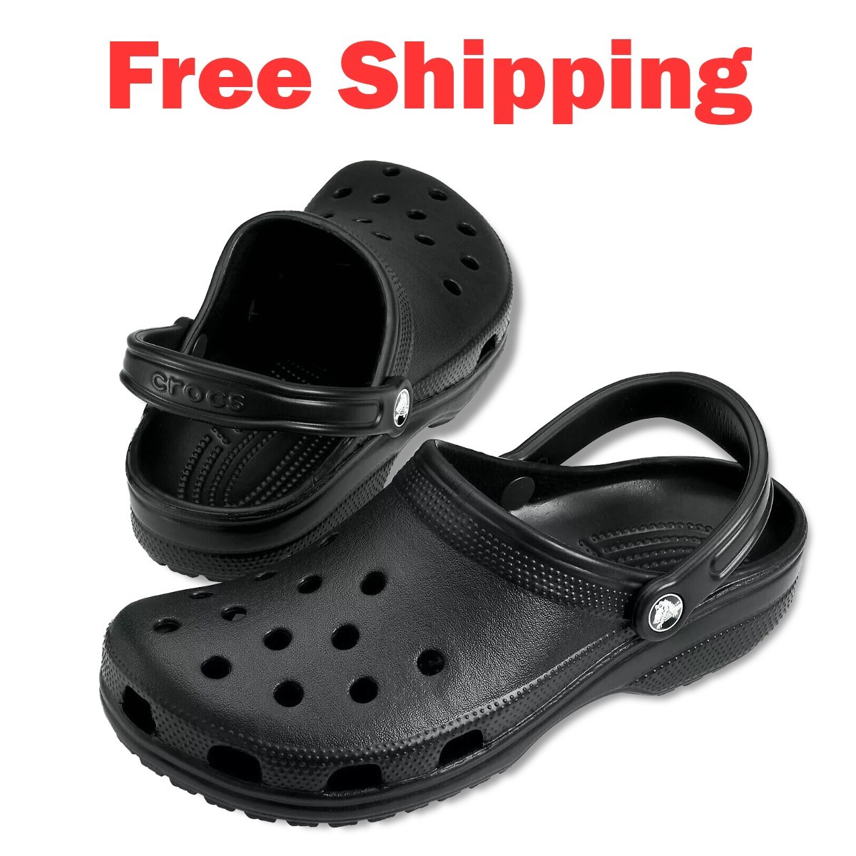 Crocs Classic Clog Unisex Slip On Women Shoe Ultra Light Water-Friendly Sandals