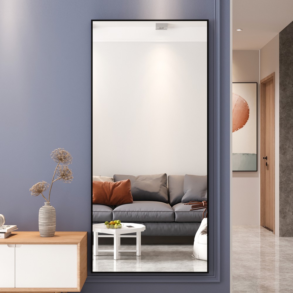 71" x 32" Rectangular Full Length Mirror Standing Hanging Full Body Floor Mirror