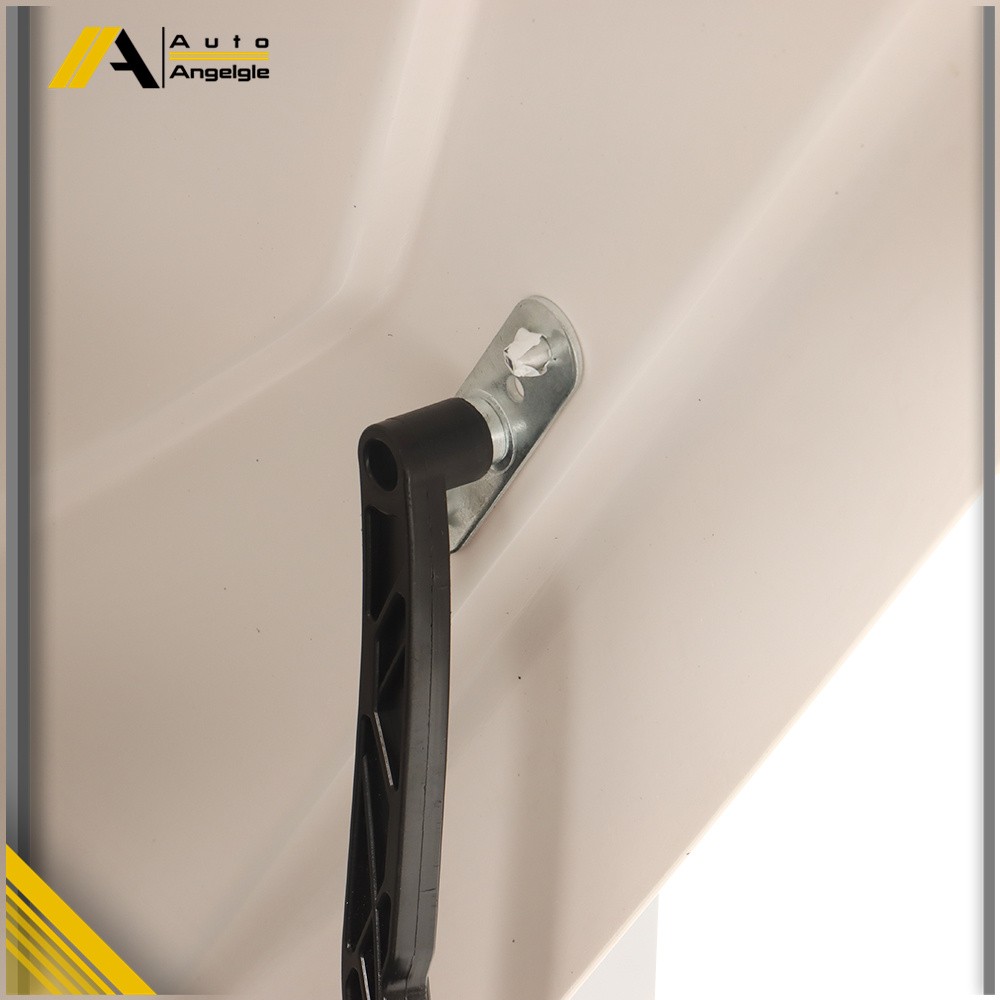 White 14 ft3 ABS Car Roof Top Box Cargo Luggage Carrier 2 Locks Toolless Install