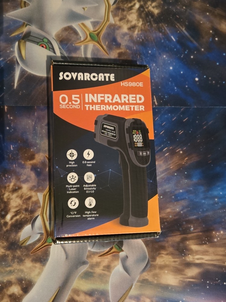 Infrared Thermometer SOVARCATE Digital IR Laser Thermometer Temperature Gun