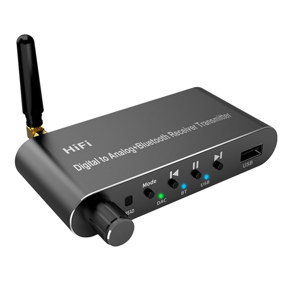 Type-C Bluetooth 5.1 Digital to Analog RCA Audio Adapter Receiver Transmitter m