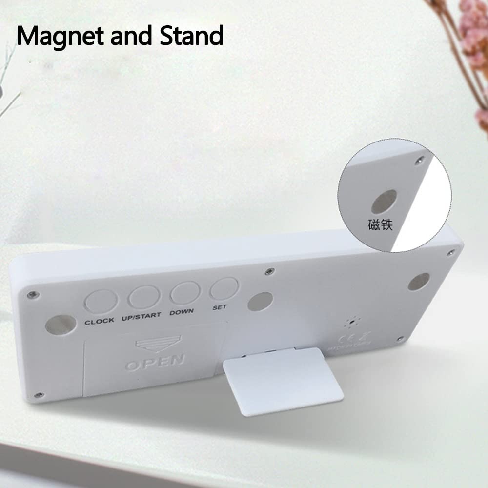 Digital Countdown Days Timer - White Upgraded Big 999 Days Count Down Clock w...