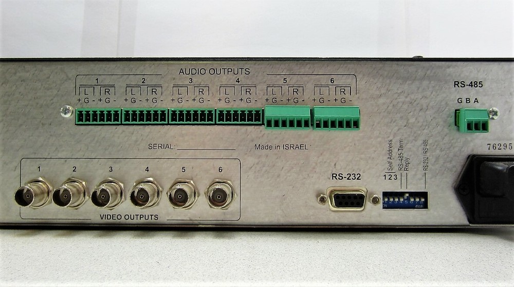 Kramer VS-646 6x6 Video/Balanced Audio Matrix