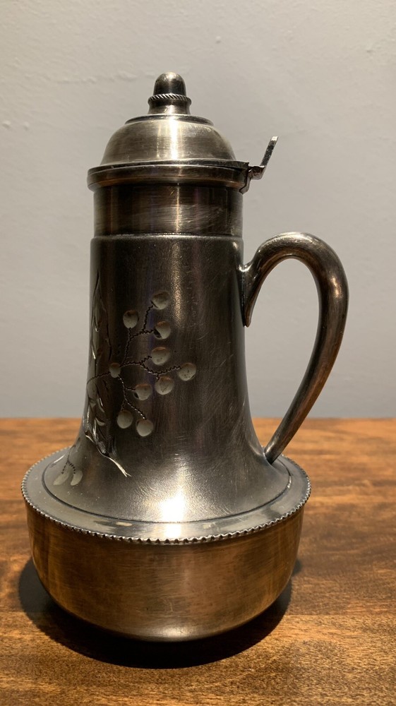 Antique Lexington Quadruple Silver-Plate # 217 Syrup Pitcher