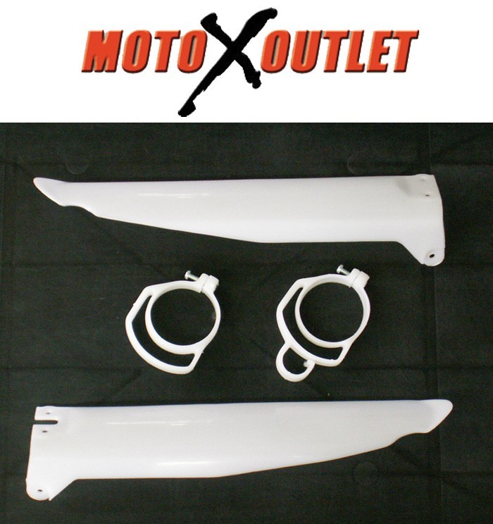 Kawasaki Fork Guards KX 125 250 500 Protectors Lower Plastic Cover Guides 96-03