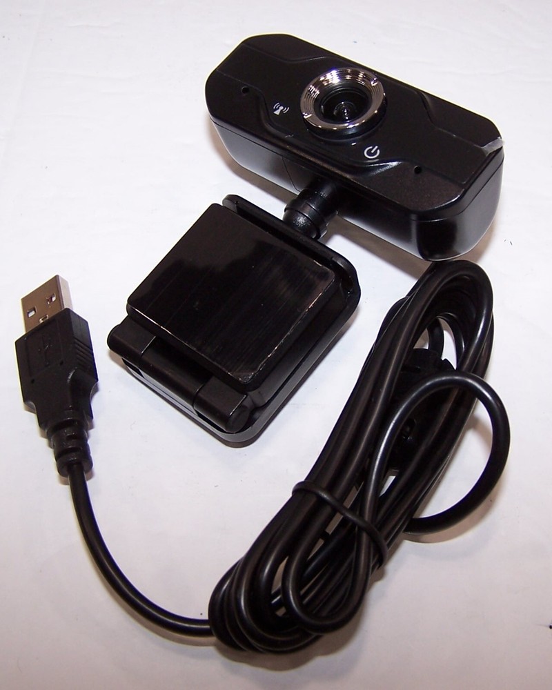 Muhoop 1080P PC Webcam with Microphone USB Wide Angle BLACK