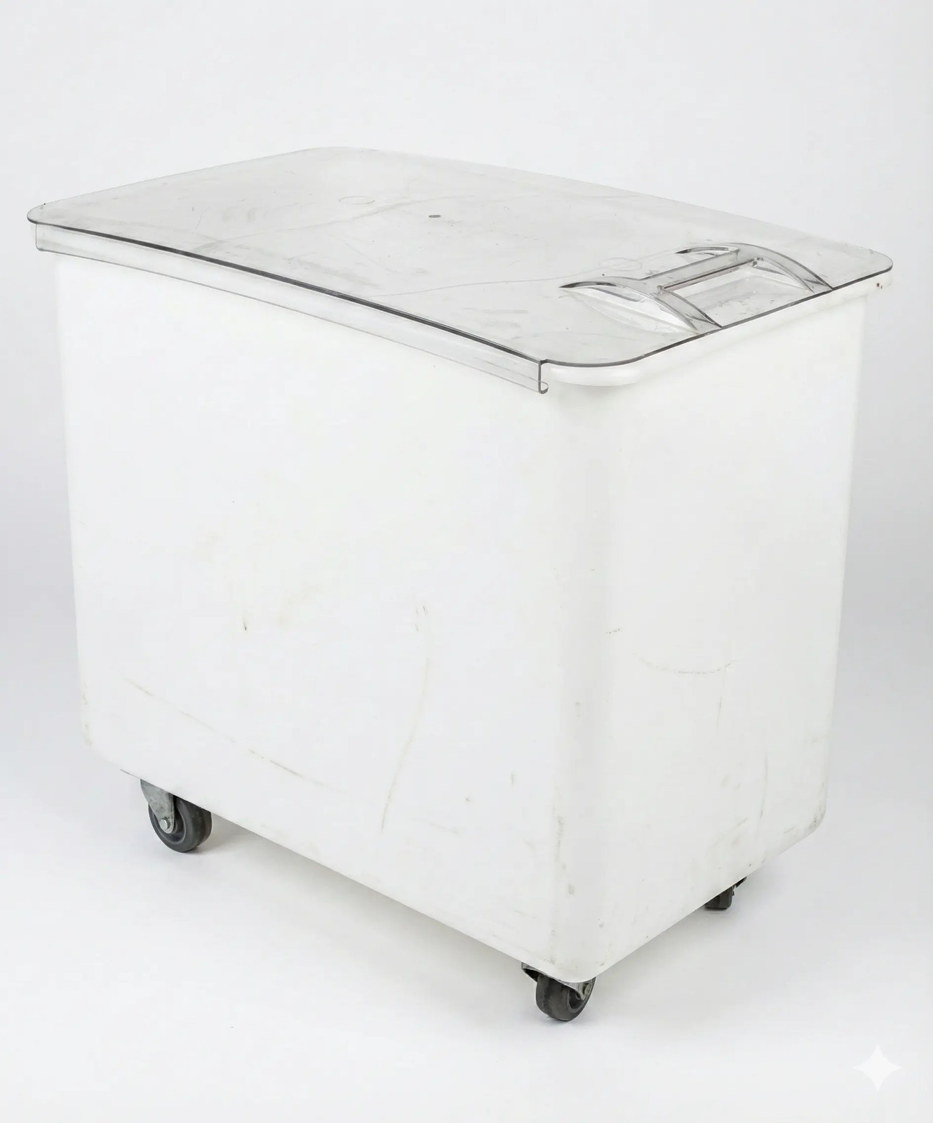 Cambro IB44148 42.5 Gallon White Flat Top Mobile Ingredient Storage Bin