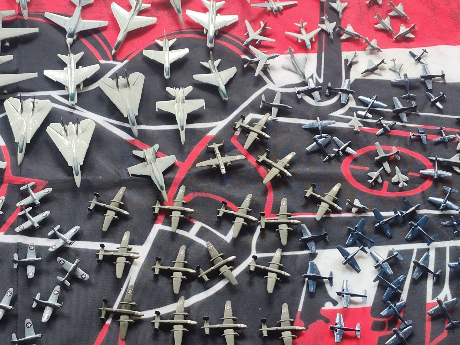 Lot Of 125+ Mini Built Model Airplanes For Aircraft Carriers Plastic 1/2"-2"Long