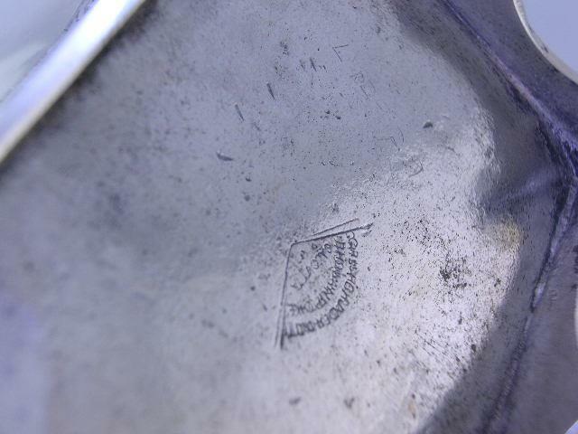 Antique Indian solid Silver Tea Caddy GRISH CHUNDER DUTT ~ Bhowanipore Calcutta